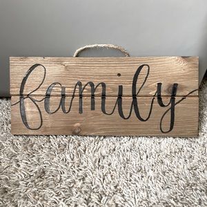Family sign